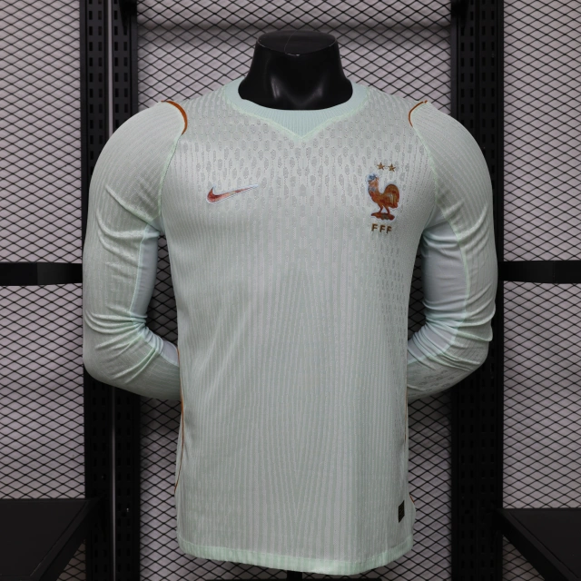 2026-27 France Away Player Version Long-Sleeve Jersey