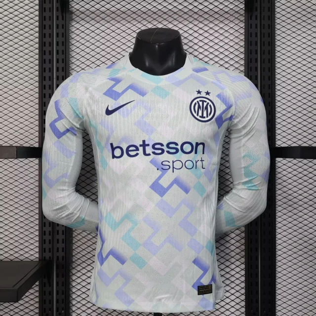 2025-26 Inter Milan Away Long Sleeve Jersey - Player Edition