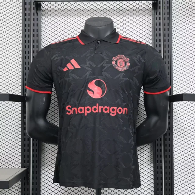 2025-26 New Season Manchester United Special Edition Black Jersey - Player Edition