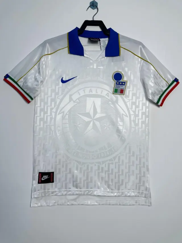 1995 Italy away white jersey Retro Edition