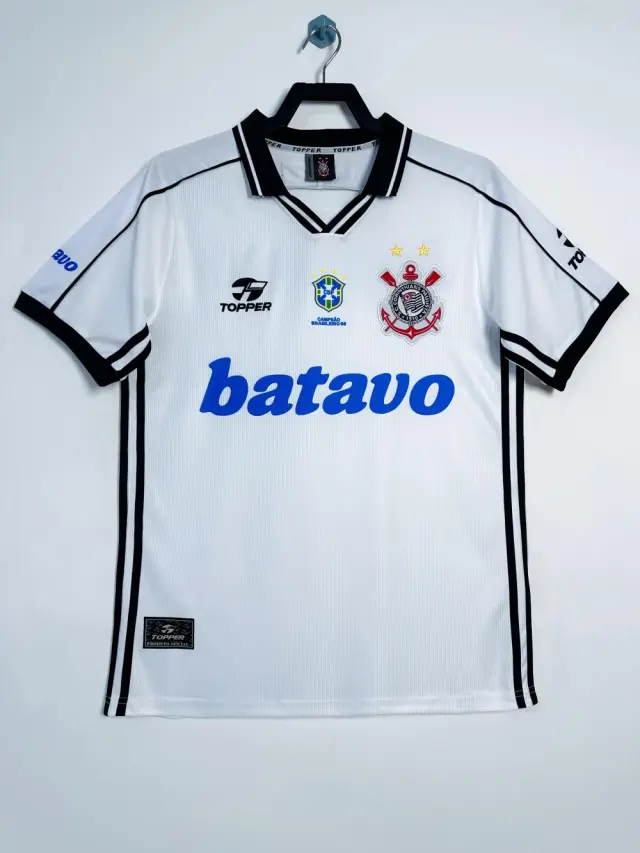 1999-00 Corinthians Home White Jersey Retro Edition
