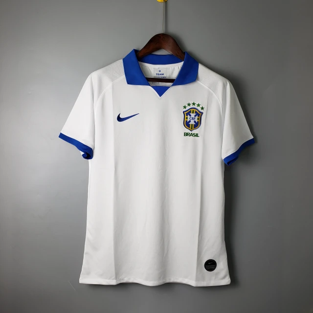 2019 Brazil Soccer Jersey Away Retro Edition