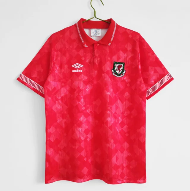 1990/92 Wales home retro jersey