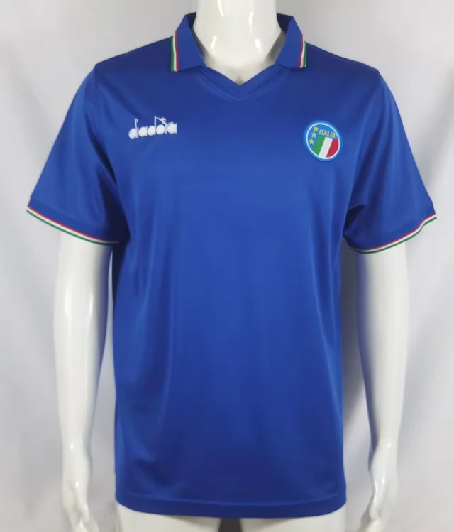 1990 Italy home blue jersey Retro Edition