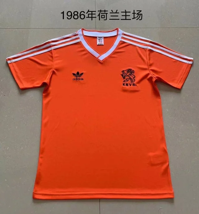 1986 Netherlands Home Jersey - Retro Edition