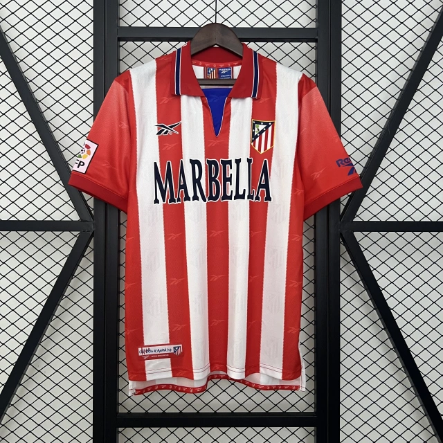 1998 - 99 Atletico Madrid Home Kit - Retro Version