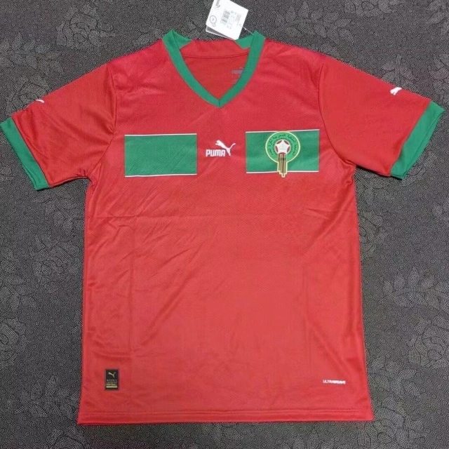 2022 Morocco Fan Edition Retro Jersey