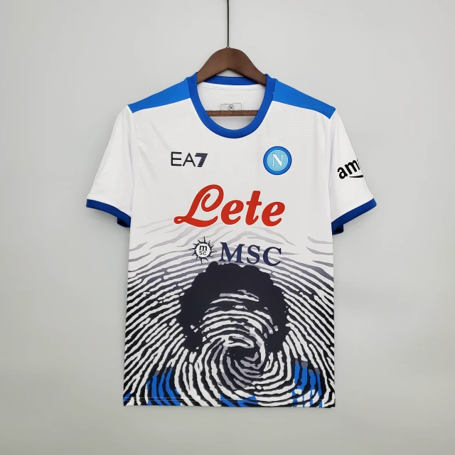 Napoli Soccer Commemorative Edition White Jersey 2021/2022 Retro Edition