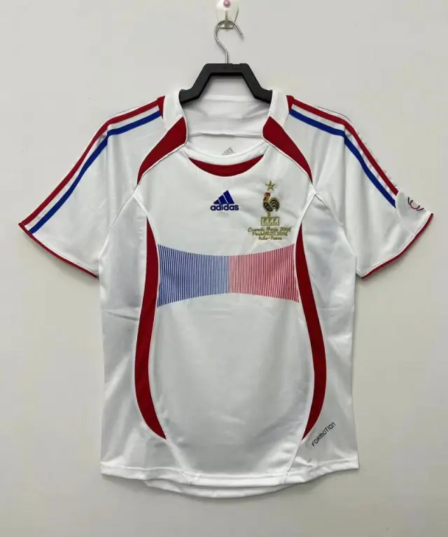 2006 France away white jersey Retro Edition