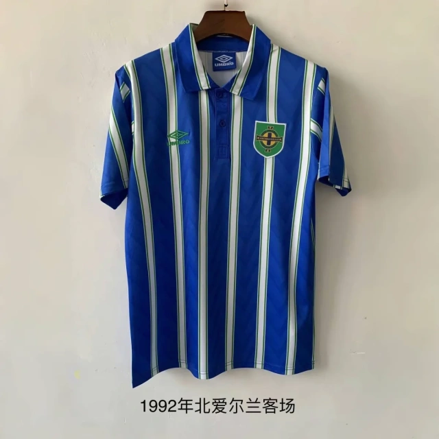 1992 Northern Ireland Away Jersey - Retro Version