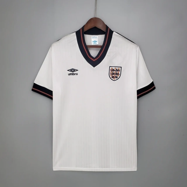 1984/1987 England home white retro jersey