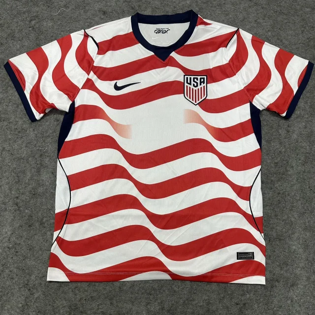 2026-27 USA Home Fan Jersey (Custom Chest Number Version)