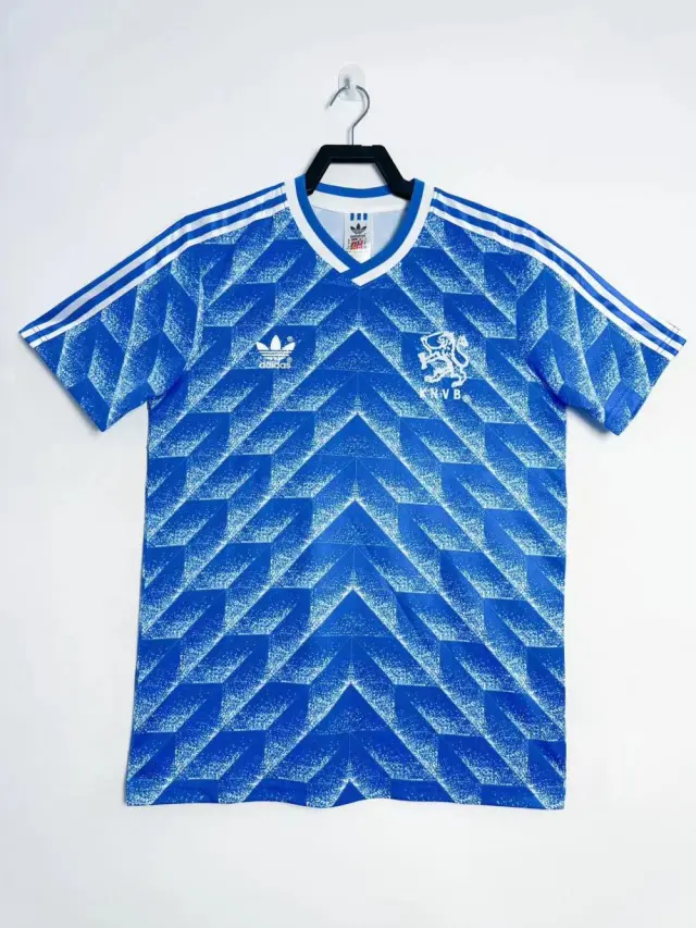 1988 Netherlands away blue jersey Retro Edition