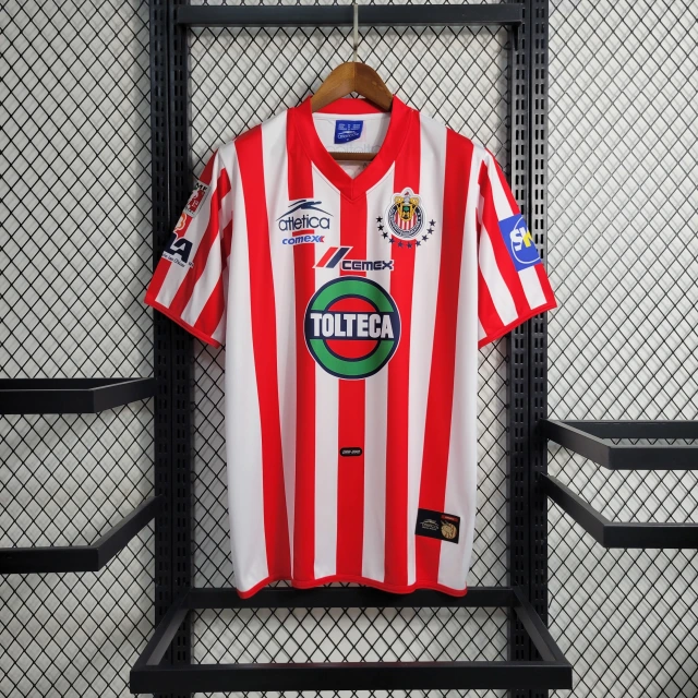 01-02 Chivas de Guadalajara Home Retro Jersey (Fan Version)