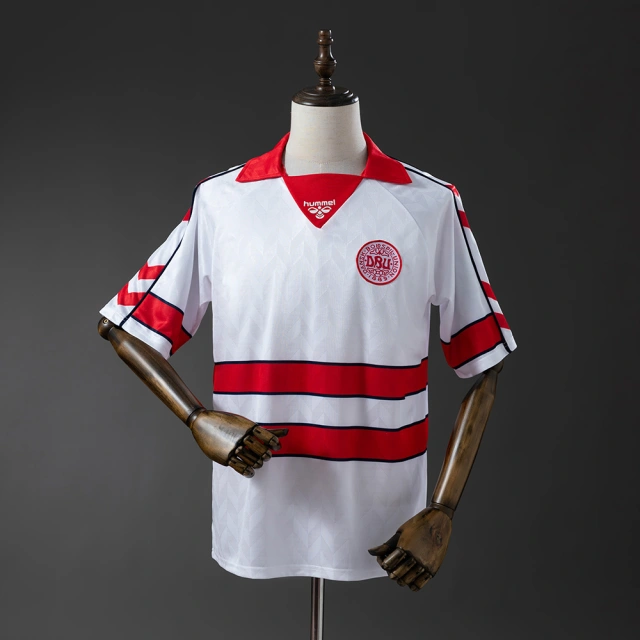 1988 Denmark Away Retro Fan Jersey