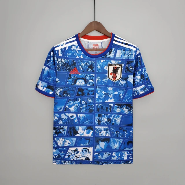 2021 Japan Football Jersey Anime Version Retro Edition