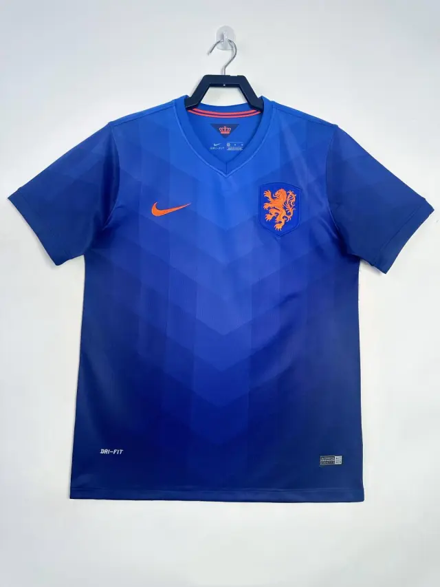 2014 Netherlands away blue jersey Retro Edition