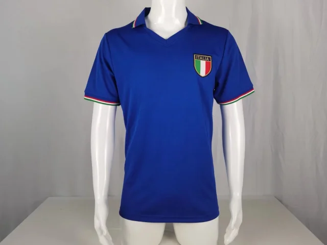 1982 Italy home blue jersey Retro Edition