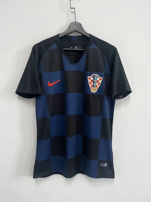 2018 Croatia Away Retro Jersey (Fan Version)