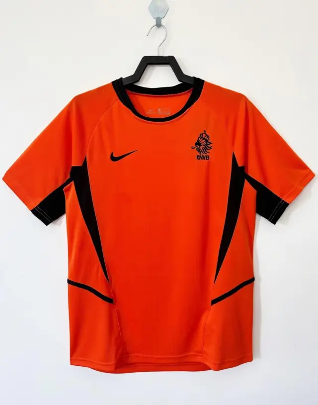 2002 Netherlands home orange jersey Retro Edition