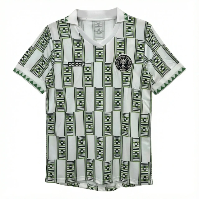 1994 Nigeria away white and green jersey Retro Edition