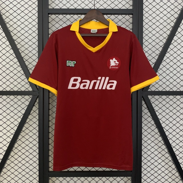 89-90 Roma Home Jersey - Retro Version