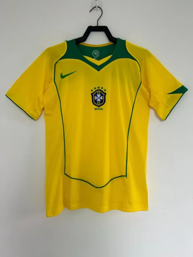 2004 Brazil home retro jersey