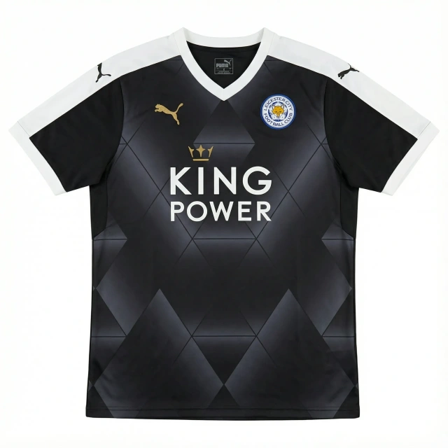 2015-16 Leicester City away black jersey Retro Edition