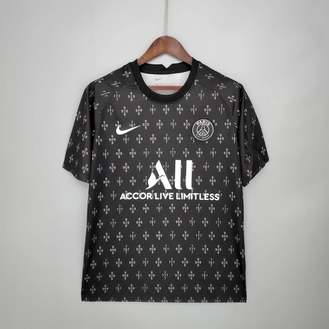 2021/2022 Psg Paris Saint-Germain  Wear Black Retro Edition