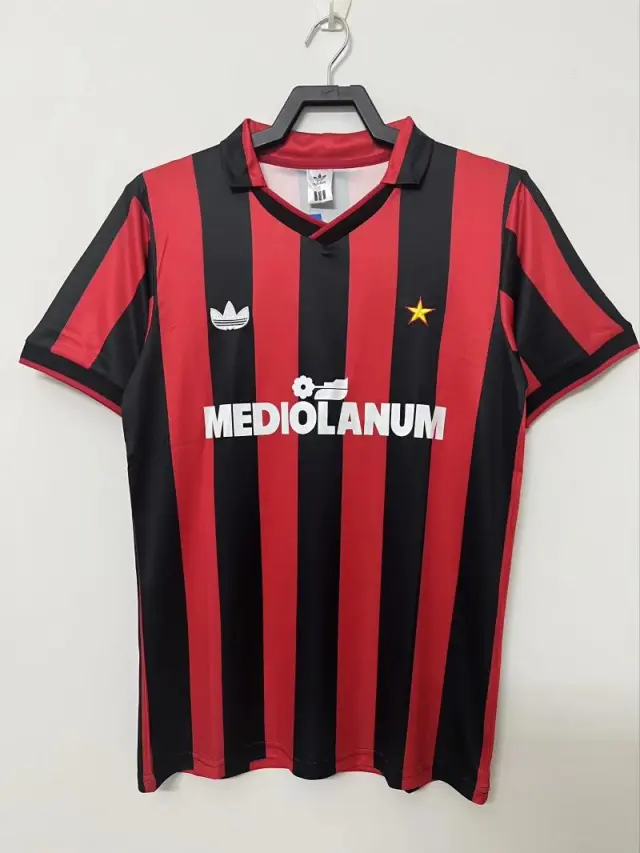 1990-91 AC Milan Home Jersey Retro Edition