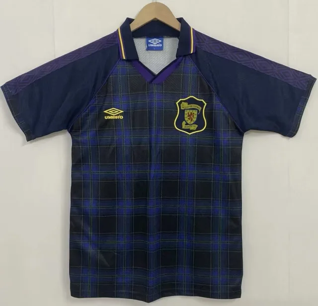 94-96 Scotland Home Jersey - Retro Edition
