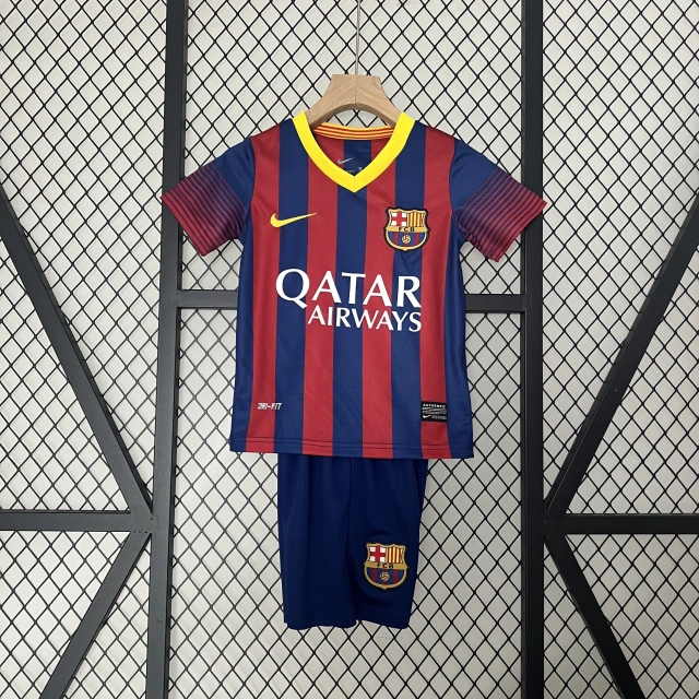 2013-14 Barcelona home kit (children's size) Retro Edition