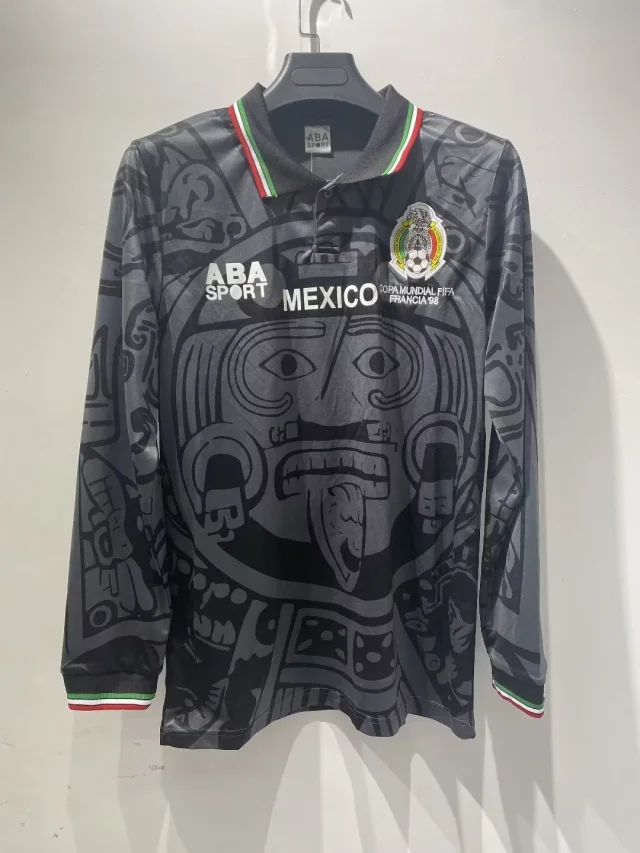 1998 Mexico Fan Edition Retro Long-Sleeve Jersey