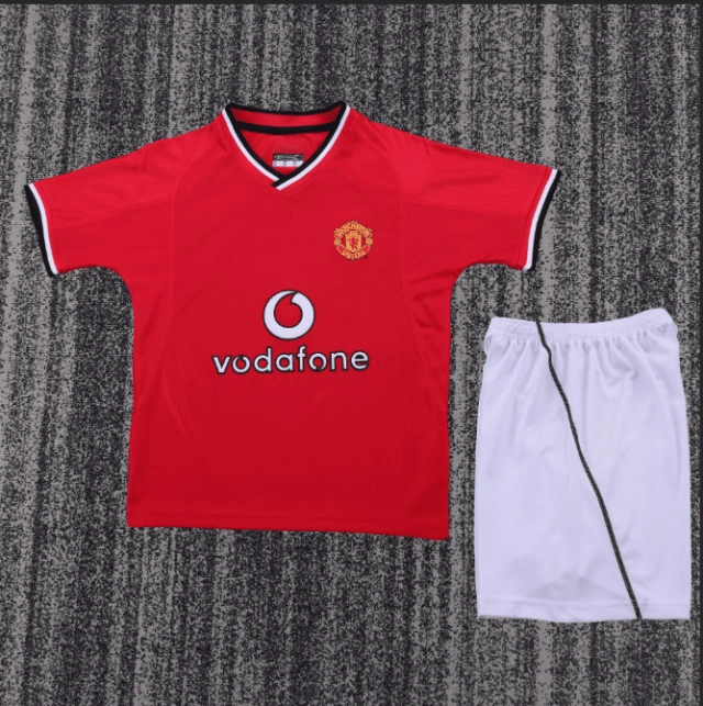 00-02 Manchester United children's clothing Retro Edition