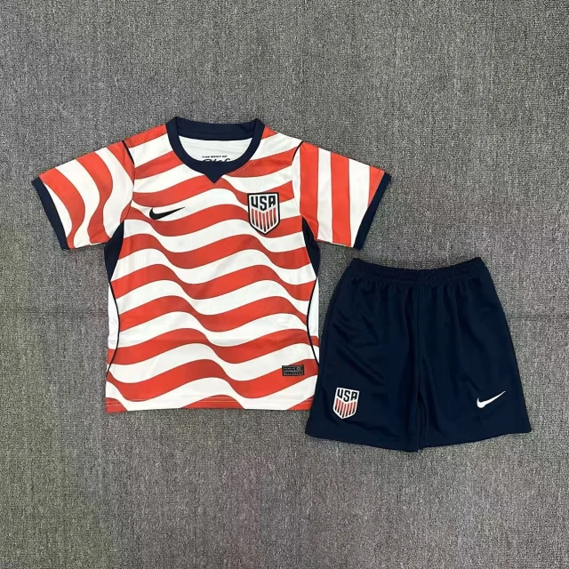 2026-27 USA Home Fan Edition Jersey & Shorts Set (Kids)