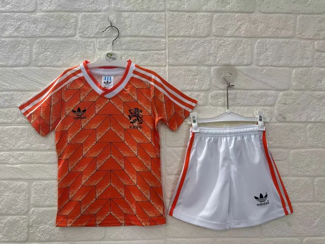1998 Netherlands Home Retro Kit - Kids