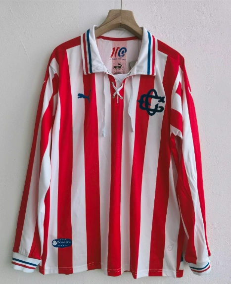Chivas de Guadalajara 100th Anniversary Home Fan Edition Retro Long-Sleeve Jersey