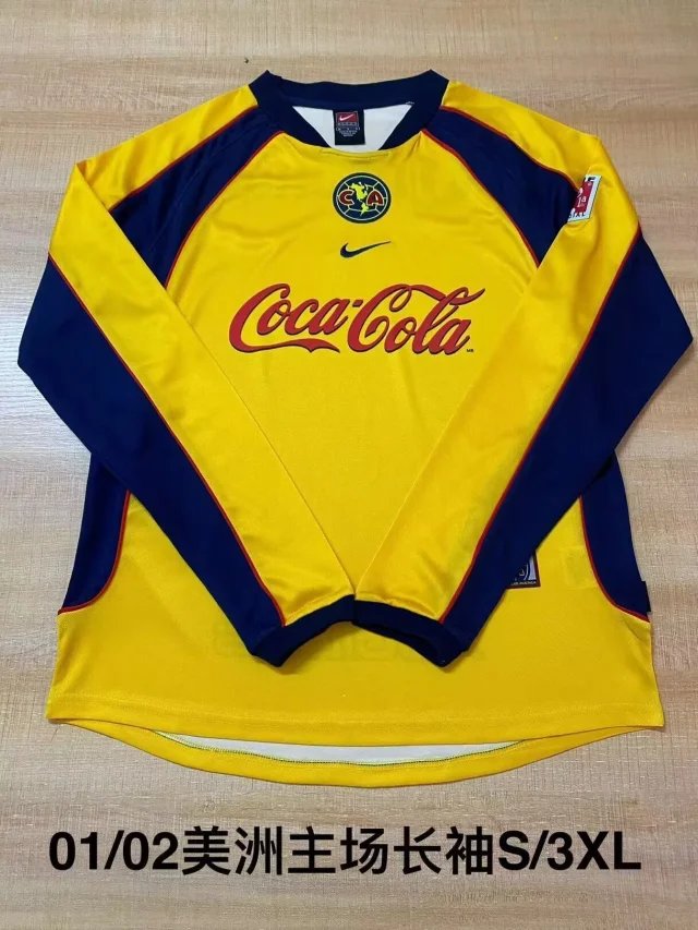2001-02 Club America Fan Edition Retro Long-Sleeve Jersey