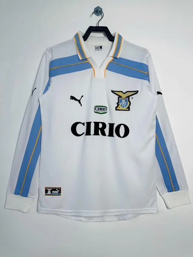 1999-00 Lazio Away (Long-Sleeved) Jersey Retro Edition