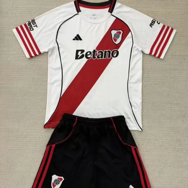 2025-26 River Plate Kit — Fan Version (Kids' Set)