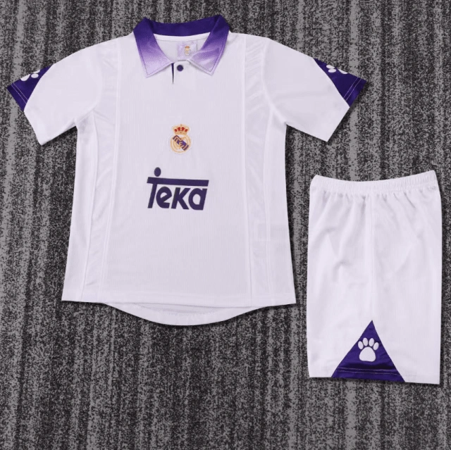 1997-98 Real Madrid home kit (children's size) Retro Edition