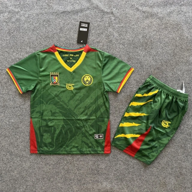2025-26 Cameroon Fan Edition Jersey Kids Set