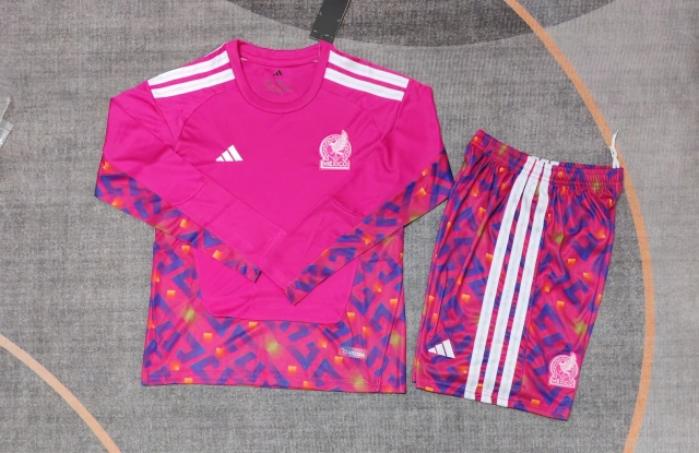 26-27 Mexico Fan Edition Jersey – Kids' Long-Sleeve Kit