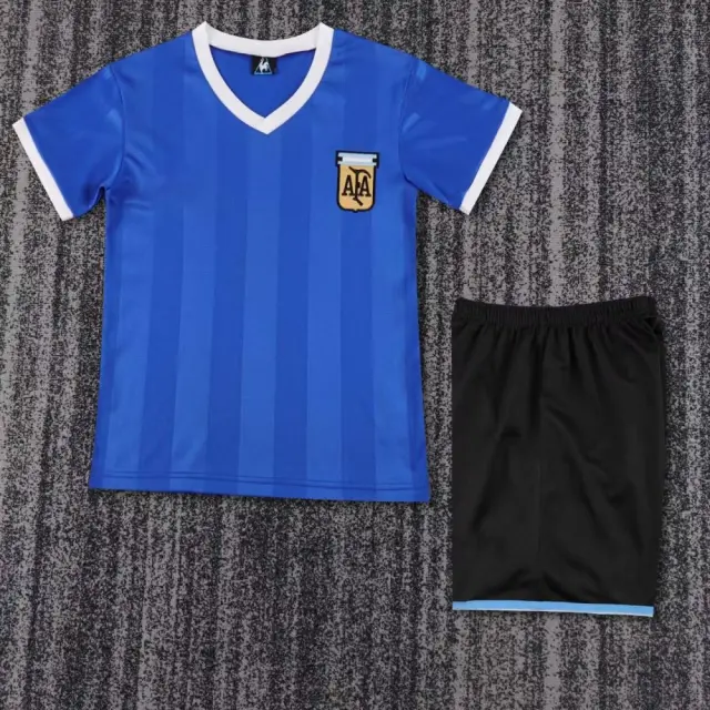 1986 Argentina away kit (children's size) Retro Edition
