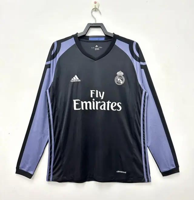 16-17 Real Madrid away long-sleeved jersey Retro Edition