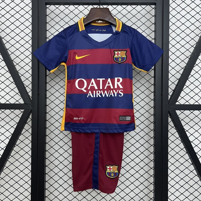 2015-16 Barcelona home kit (children's size) Retro Edition