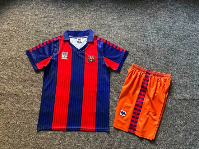 1991–92 Barcelona Home Kit (Fan Version) – Kids' Set