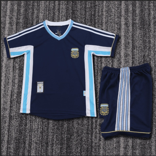 98 Argentina away kit for children Retro Edition