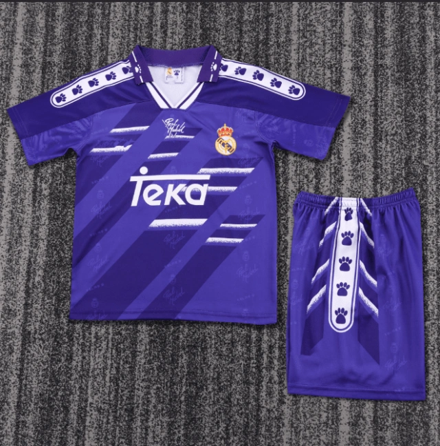 94-96 Real Madrid away kit for children Retro Edition