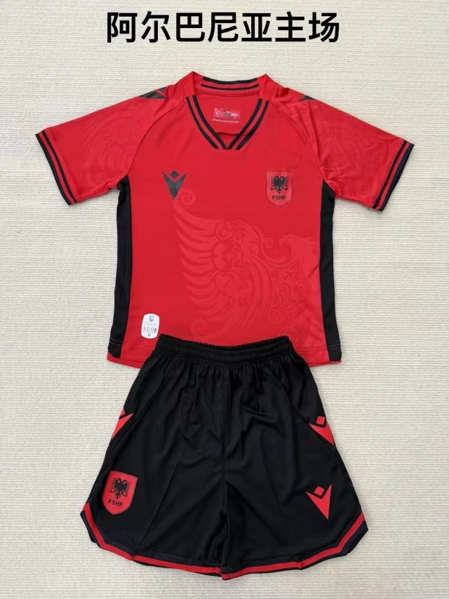 25-26 Albania Home Fan Edition Jersey Set